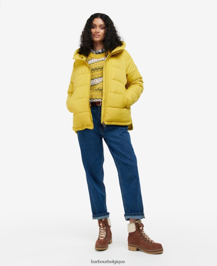 vêtements Barbour veste matelassée saunton bleu marine foncé femmes T2L6ZP1520