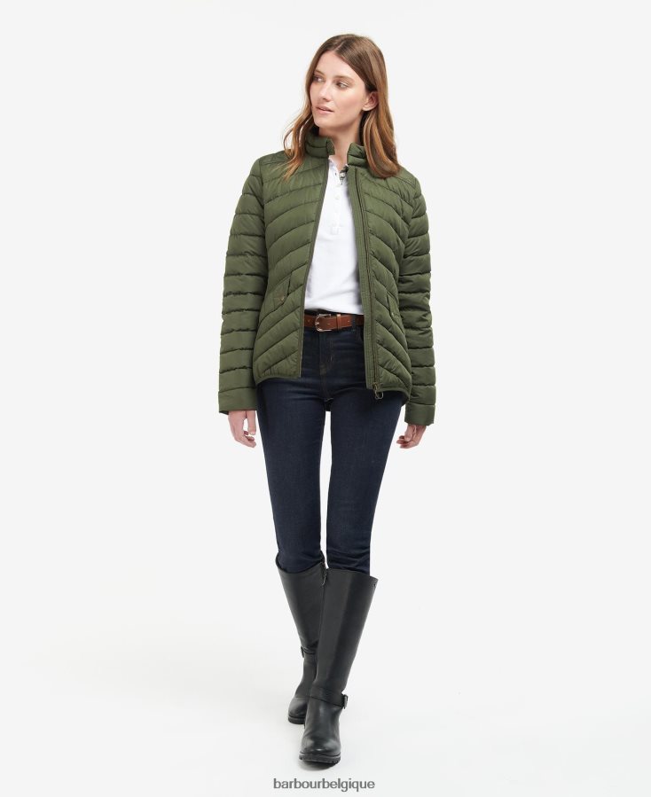 vêtements Barbour veste matelassée stretch cavalry olive/olive marne femmes T2L6ZP1411