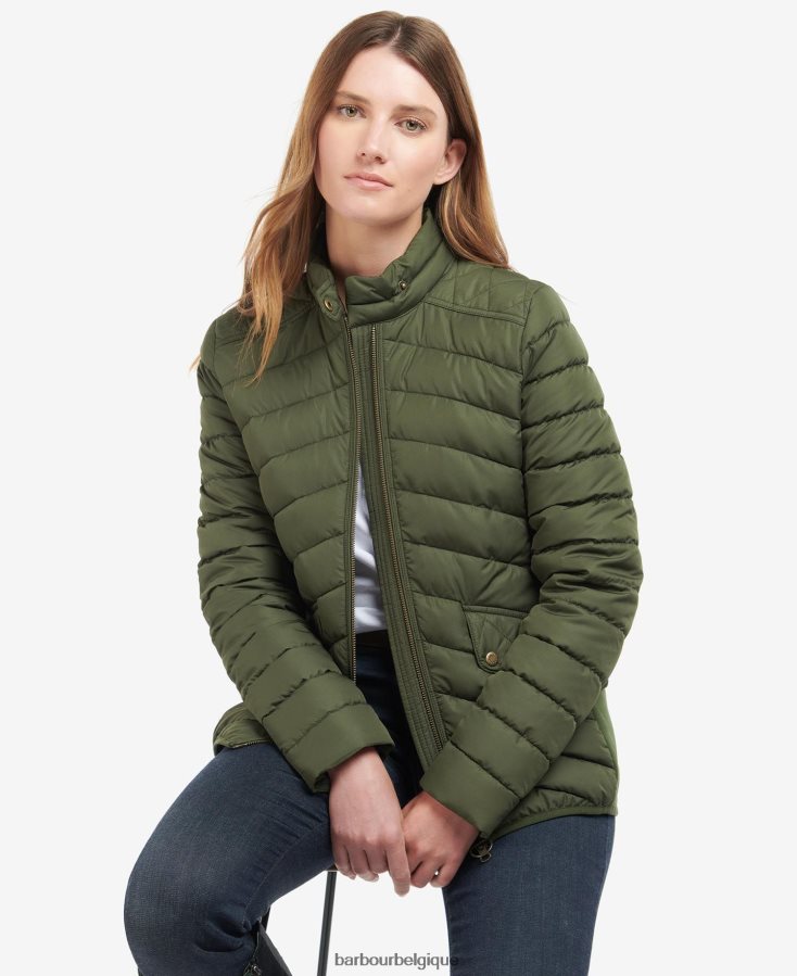 vêtements Barbour veste matelassée stretch cavalry olive/olive marne femmes T2L6ZP1411