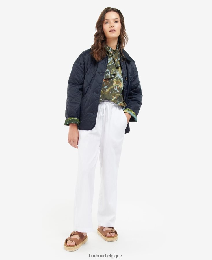 vêtements Barbour x House of Hackney veste matelassée réversible gransden marine foncé/limérence/ciel femmes T2L6ZP1432