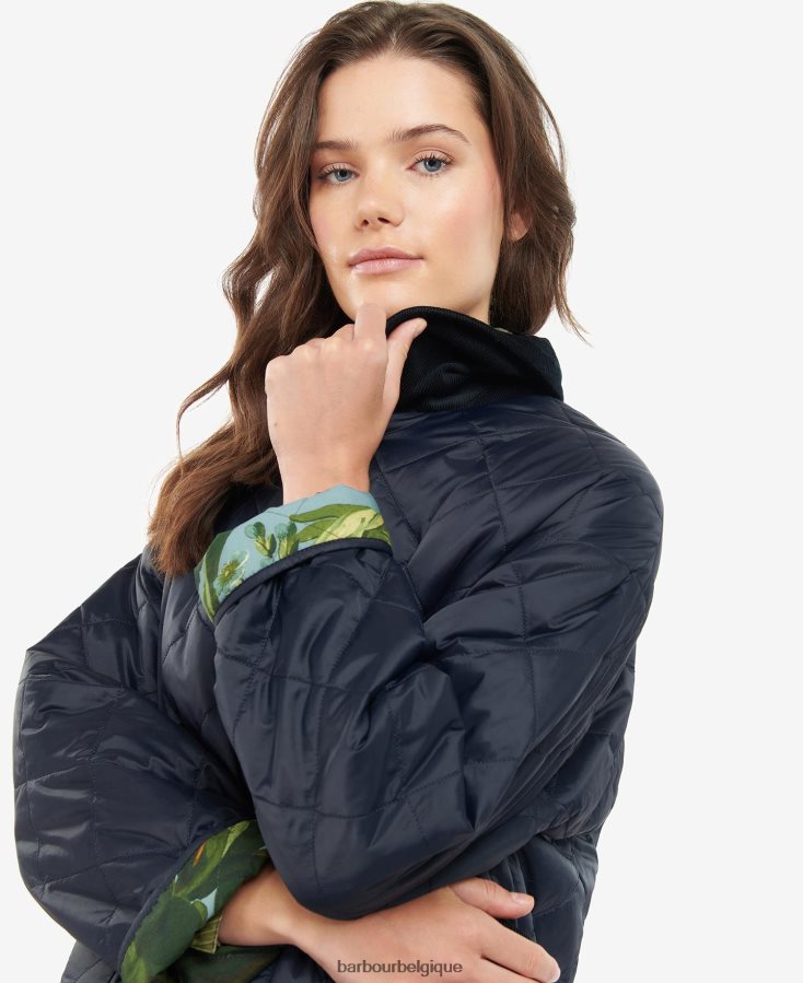 vêtements Barbour x House of Hackney veste matelassée réversible gransden marine foncé/limérence/ciel femmes T2L6ZP1432