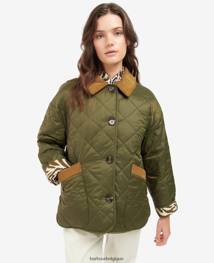 vêtements Barbour x House of Hackney veste matelassée réversible gransden marine foncé/limérence/ciel femmes T2L6ZP1461