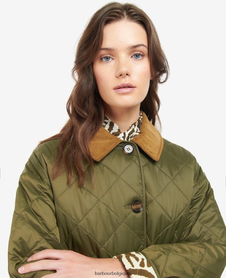 vêtements Barbour x House of Hackney veste matelassée réversible gransden marine foncé/limérence/ciel femmes T2L6ZP1461