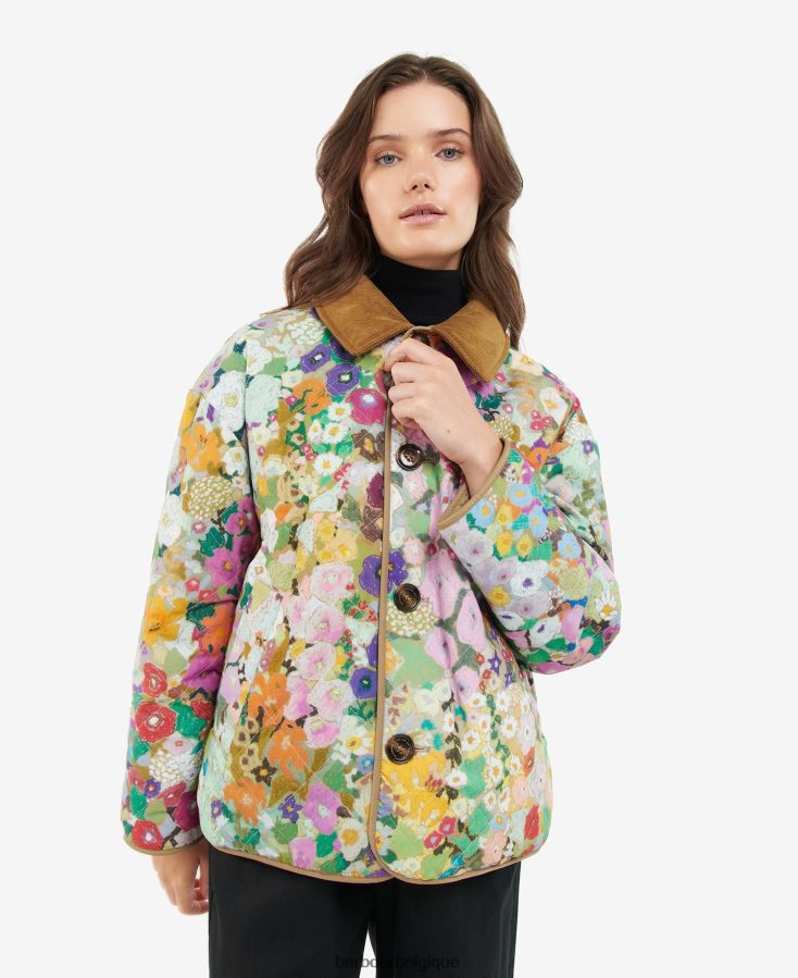 vêtements Barbour x House of Hackney veste matelassée réversible gransden marine foncé/limérence/ciel femmes T2L6ZP1505