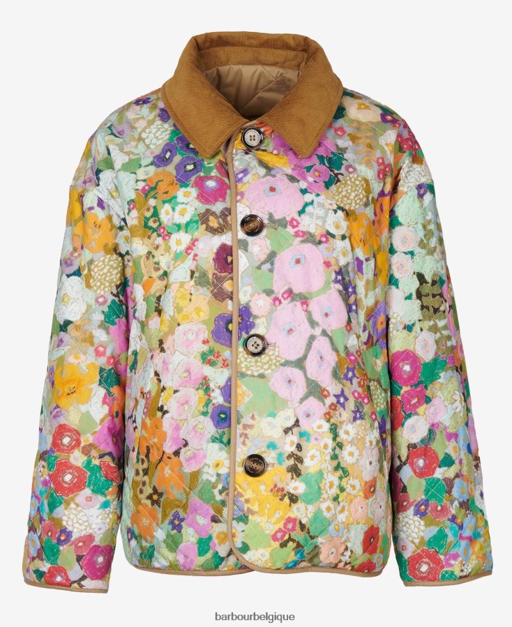 vêtements Barbour x House of Hackney veste matelassée réversible gransden marine foncé/limérence/ciel femmes T2L6ZP1505