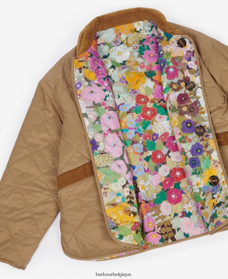 vêtements Barbour x House of Hackney veste matelassée réversible gransden marine foncé/limérence/ciel femmes T2L6ZP1505