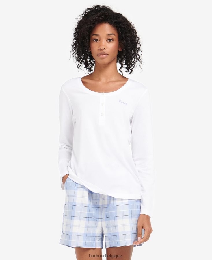 vêtements Barbour ensemble pyjama etta henley gris chiné femmes T2L6ZP2039