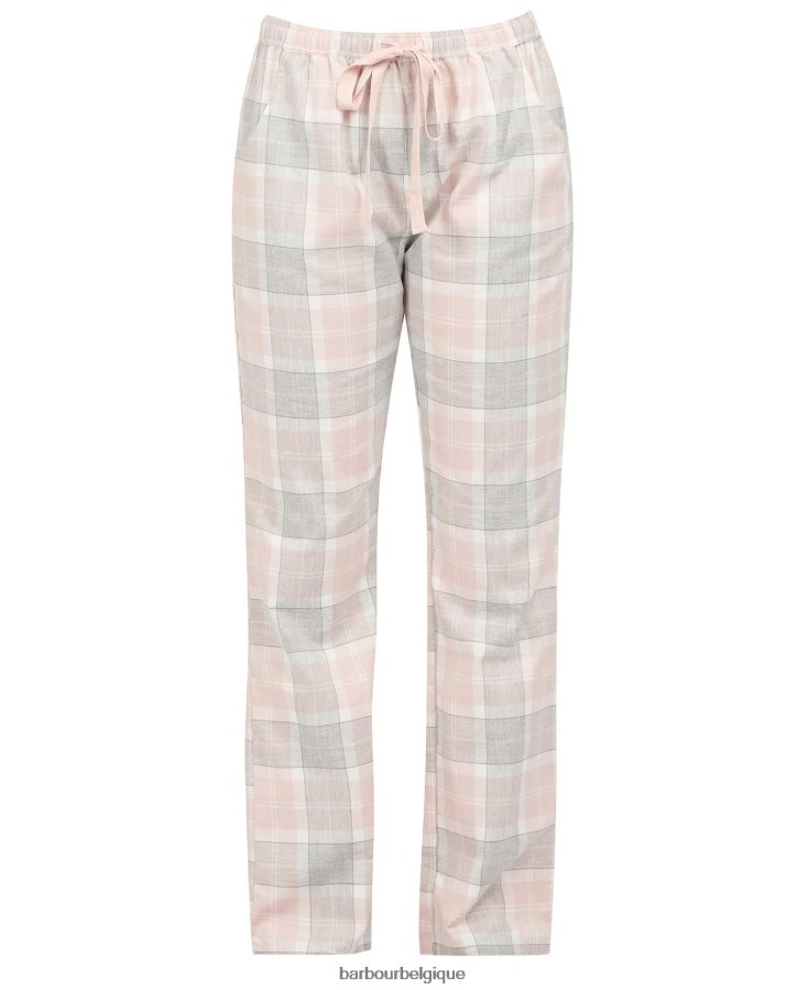 vêtements Barbour pantalon de pyjama nancy tartan rose femmes T2L6ZP2036