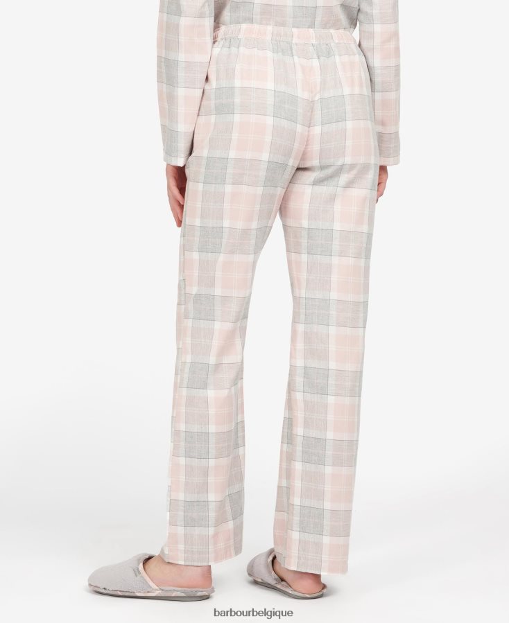 vêtements Barbour pantalon de pyjama nancy tartan rose femmes T2L6ZP2036