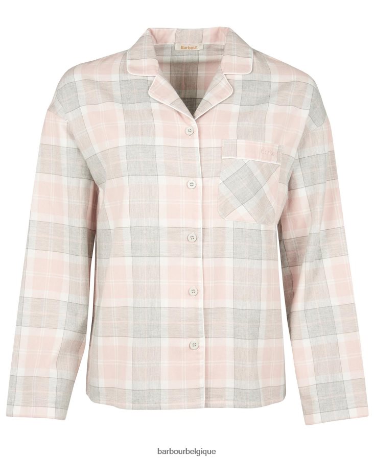 vêtements Barbour schlafanzug-set ellery tartan rose femmes T2L6ZP2038