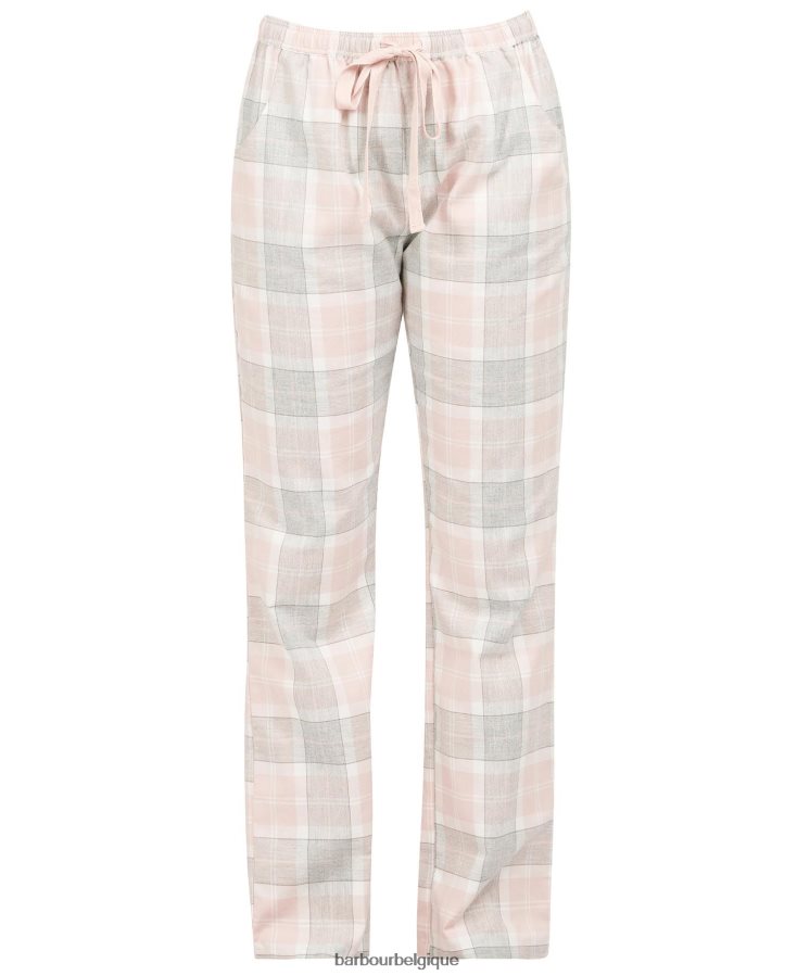 vêtements Barbour schlafanzug-set ellery tartan rose femmes T2L6ZP2038