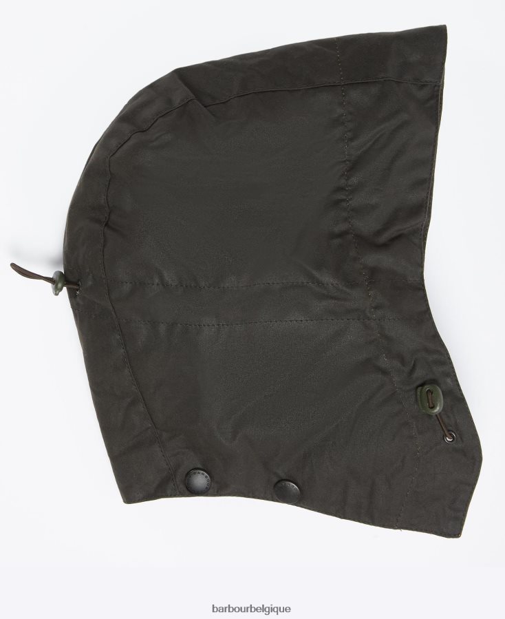 accessoires Barbour capuche tempête en cire noir Hommes T2L6ZP2320