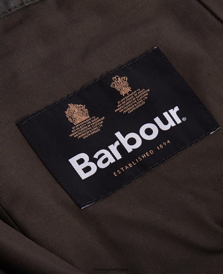 accessoires Barbour capuche unie en coton ciré noir Hommes T2L6ZP2329