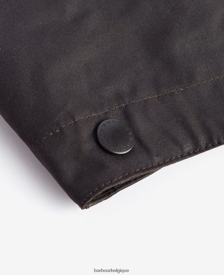 accessoires Barbour capuche unie en coton ciré noir Hommes T2L6ZP2332