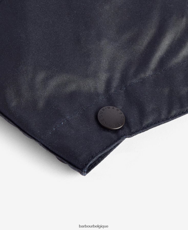 accessoires Barbour capuche unie en coton ciré noir Hommes T2L6ZP2346