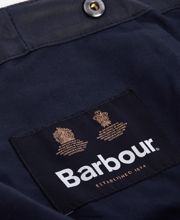 accessoires Barbour capuche unie en coton ciré noir Hommes T2L6ZP2346