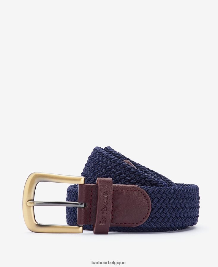 accessoires Barbour ceinture en sangle extensible marron foncé Hommes T2L6ZP2224