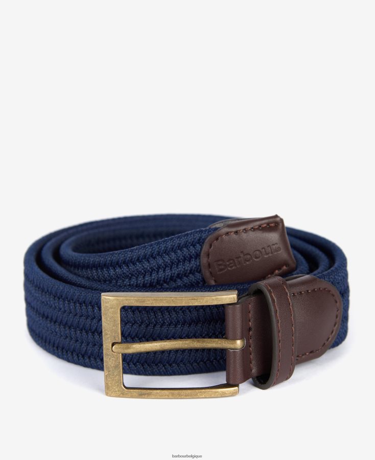 accessoires Barbour ceinture en toile nevis marine classique Hommes T2L6ZP2219