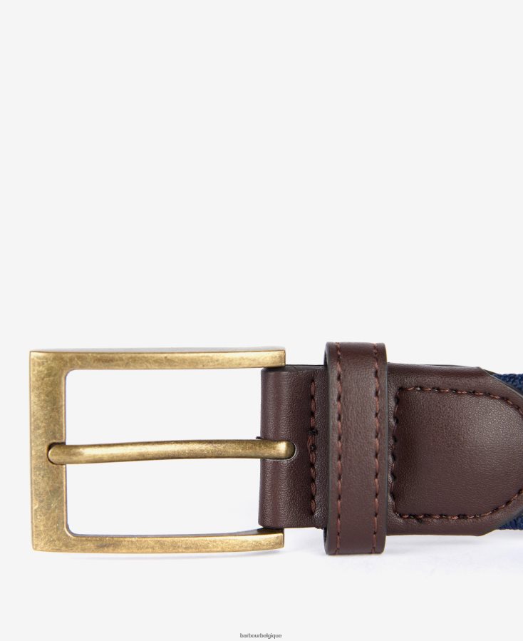 accessoires Barbour ceinture en toile nevis marine classique Hommes T2L6ZP2219