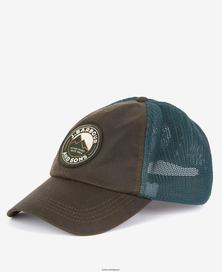 accessoires Barbour casquette de camionneur rydale olive Hommes T2L6ZP2309