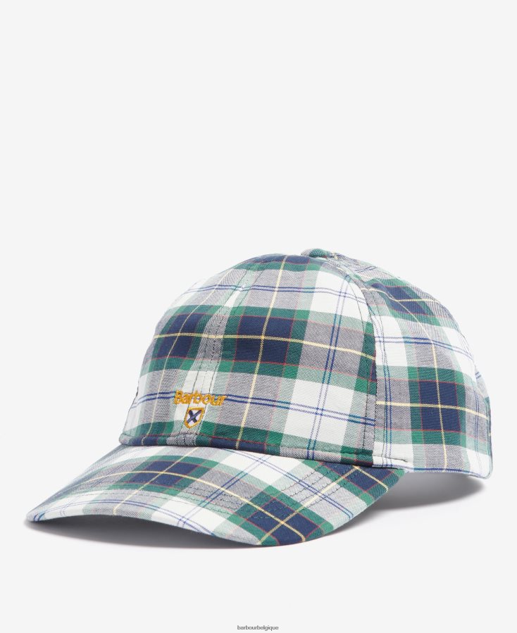 accessoires Barbour casquette de sport tartan oxbridge lierre d'été Hommes T2L6ZP2293