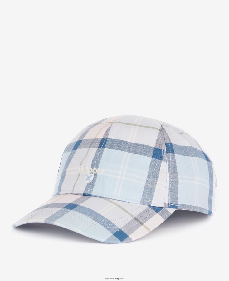 accessoires Barbour casquette sport tartan bleu kielder Hommes T2L6ZP2303