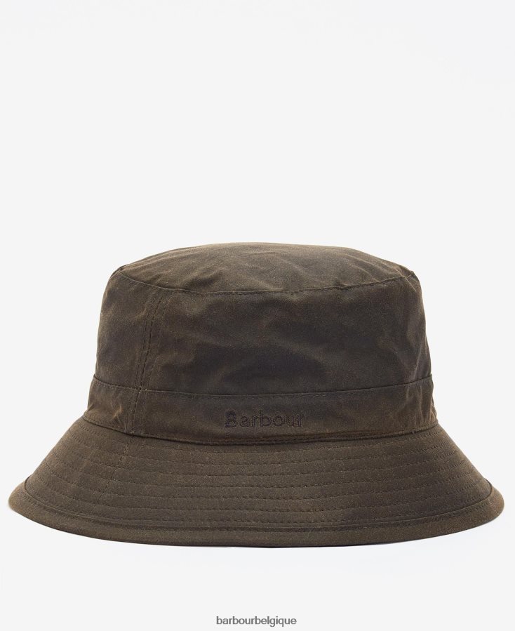 accessoires Barbour chapeau de seau de cire marine Hommes T2L6ZP2236