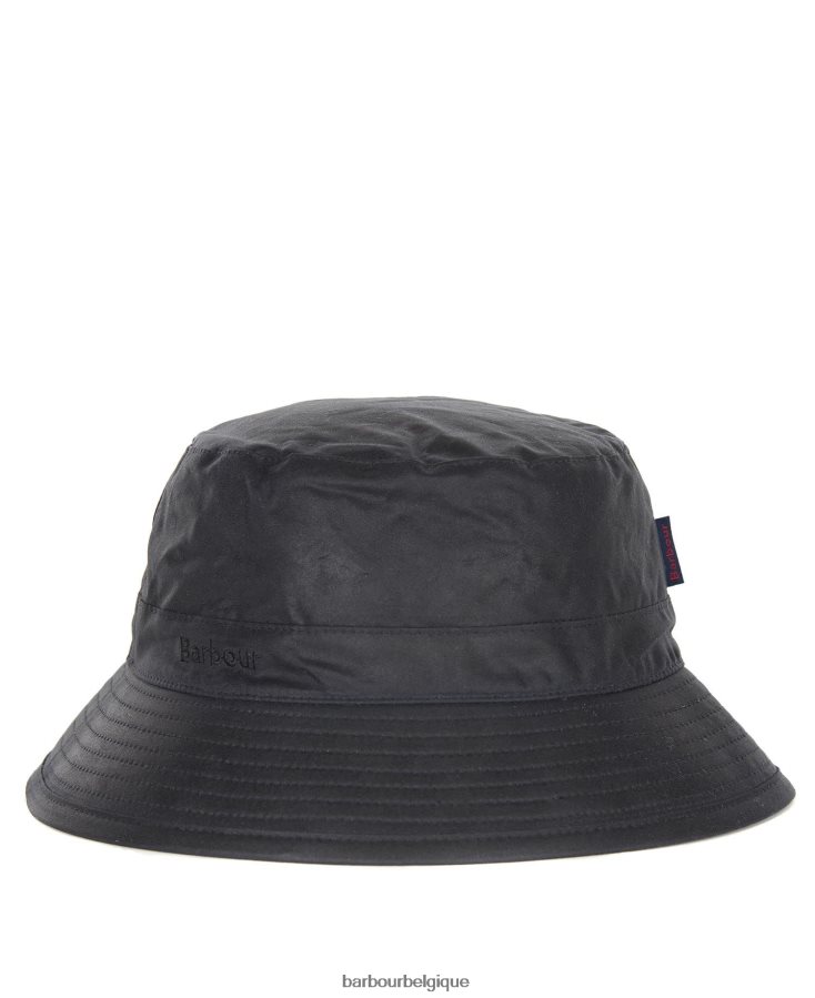 accessoires Barbour chapeau de seau de cire marine Hommes T2L6ZP2254