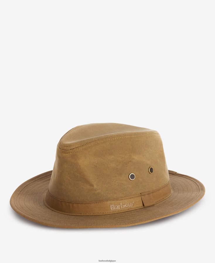 accessoires Barbour chapeau safari dawson wax olive Hommes T2L6ZP2306