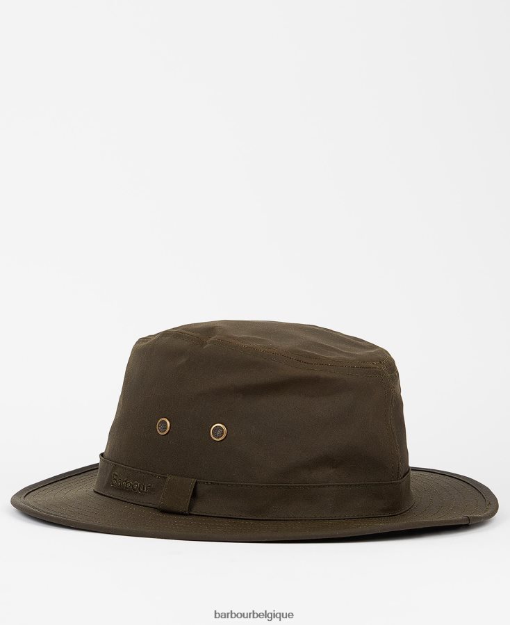 accessoires Barbour chapeau safari dawson wax sable Hommes T2L6ZP2234