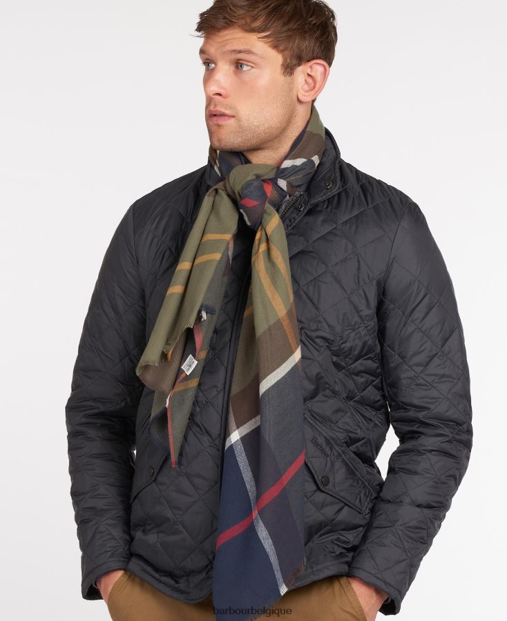 accessoires Barbour écharpe Walshaw tartan classique Hommes T2L6ZP2347