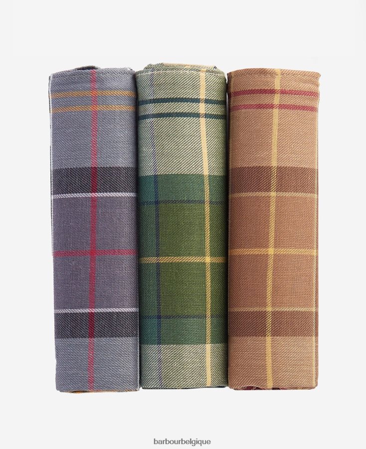 accessoires Barbour coffret cadeau mouchoir montre noire/monochrome Hommes T2L6ZP2349