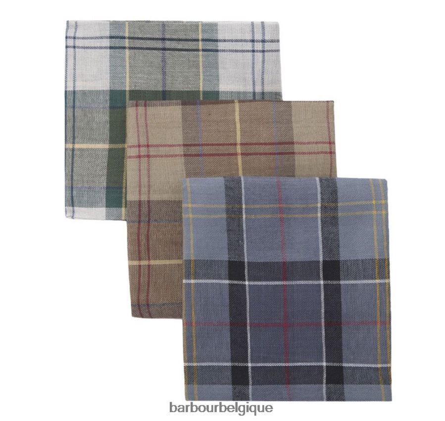 accessoires Barbour coffret cadeau mouchoir montre noire/monochrome Hommes T2L6ZP2349