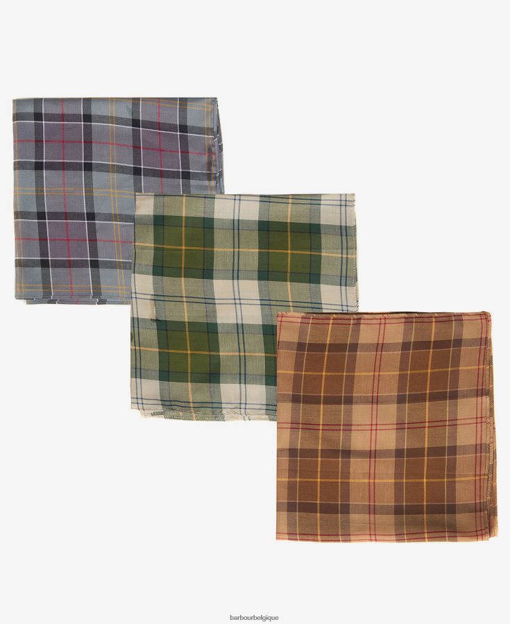 accessoires Barbour coffret cadeau mouchoir montre noire/monochrome Hommes T2L6ZP2349