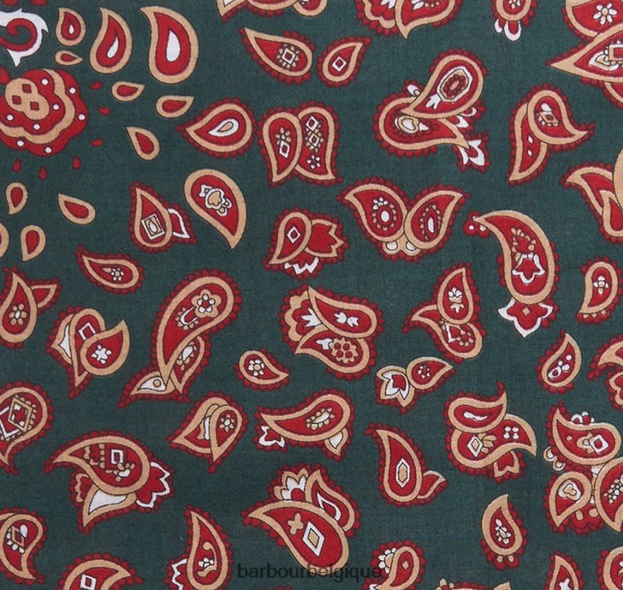 accessoires Barbour coffret cadeau mouchoirs cachemire rouge/vert/marine Hommes T2L6ZP2352