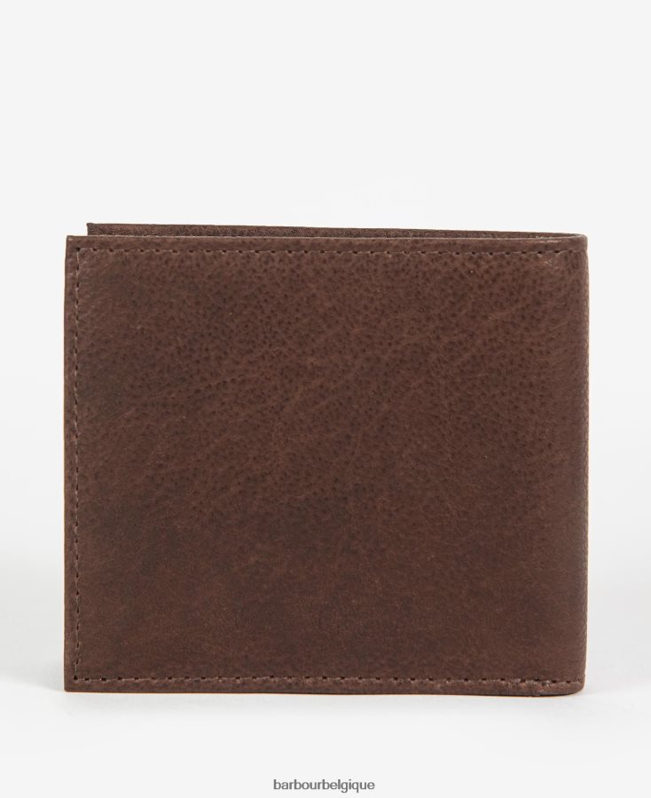 accessoires Barbour portefeuille à rabat padbury marron foncé Hommes T2L6ZP2379