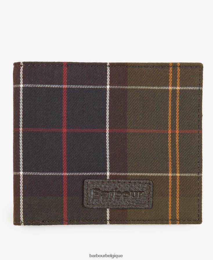 accessoires Barbour portefeuille tartan tartan classique Hommes T2L6ZP2382