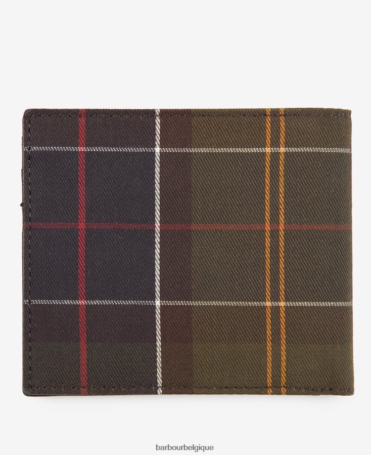accessoires Barbour portefeuille tartan tartan classique Hommes T2L6ZP2382
