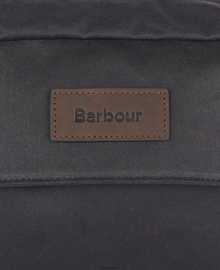 accessoires Barbour sac à bandoulière en wax essentiel marine classique Hommes T2L6ZP2189