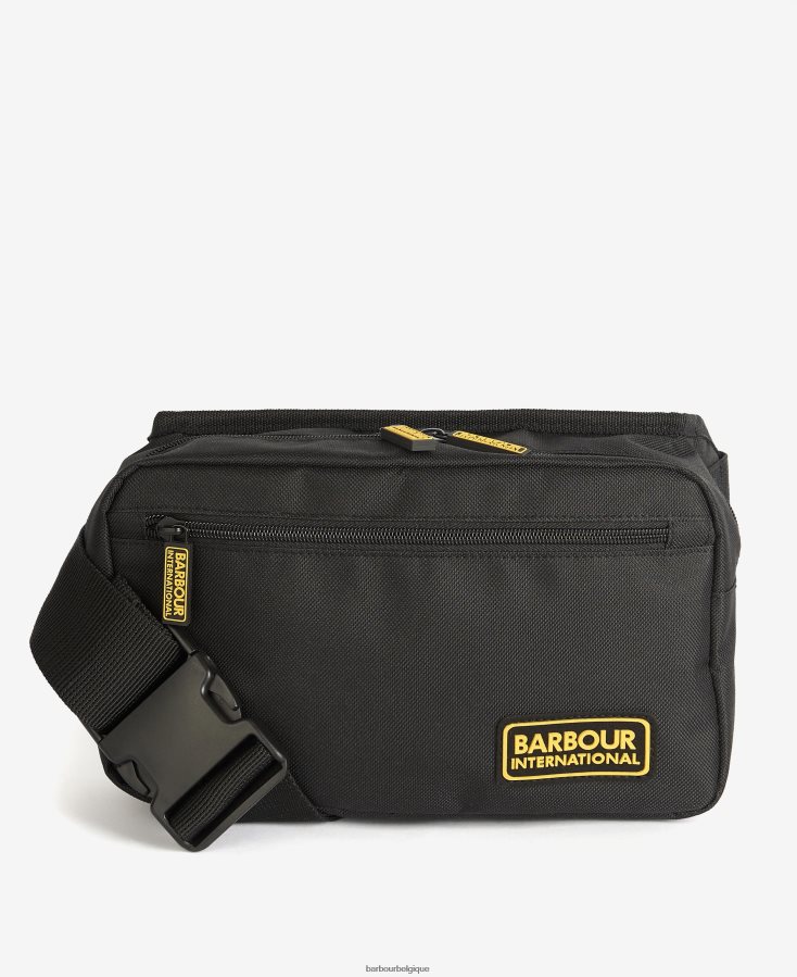 accessoires Barbour sac à bandoulière racer noir classique Hommes T2L6ZP2213