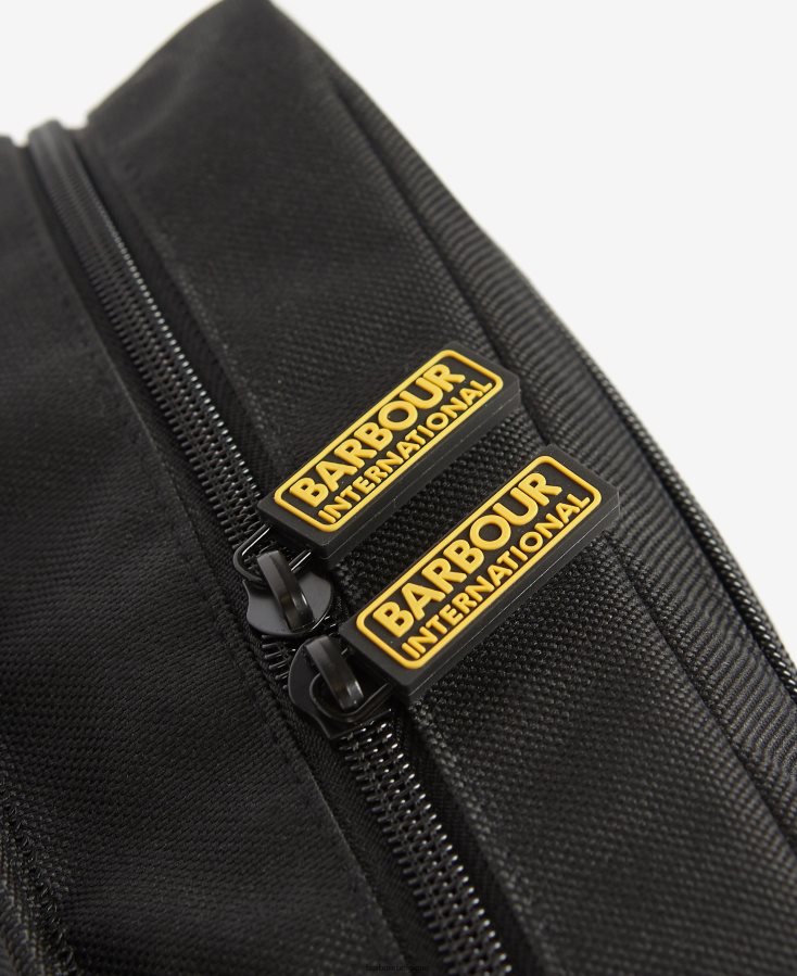 accessoires Barbour sac à bandoulière racer noir classique Hommes T2L6ZP2213
