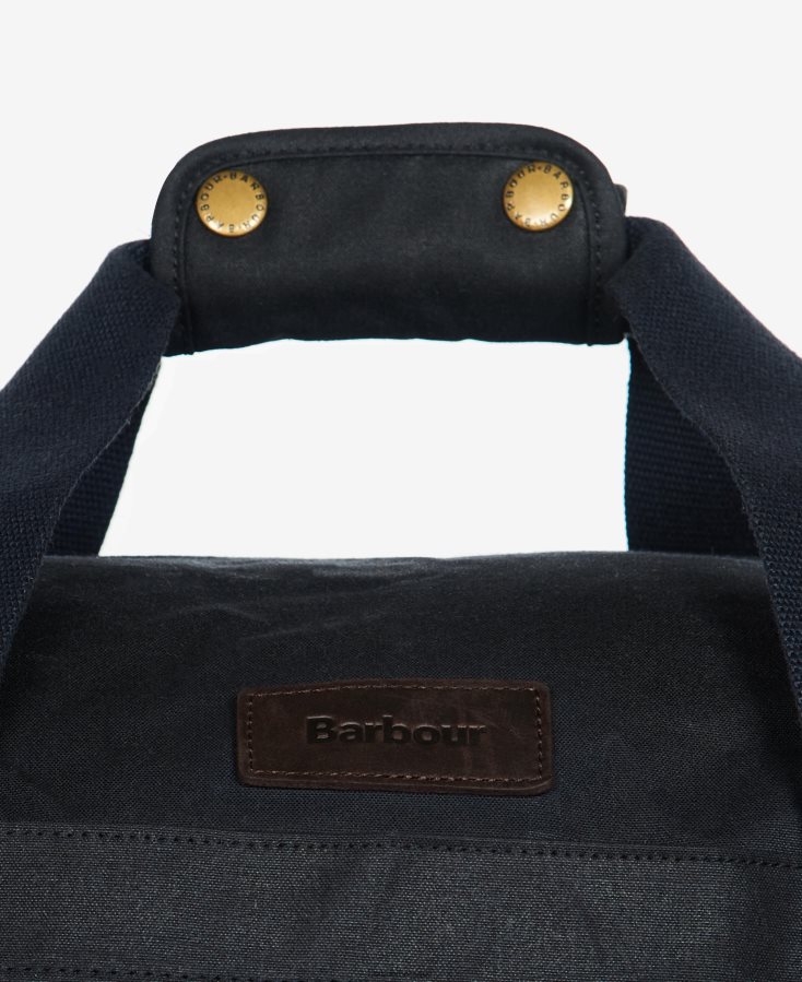 accessoires Barbour sac de sport en wax explorer marine Hommes T2L6ZP2194