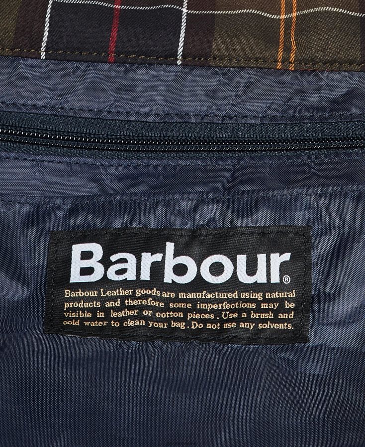 accessoires Barbour sac de sport en wax explorer marine Hommes T2L6ZP2194