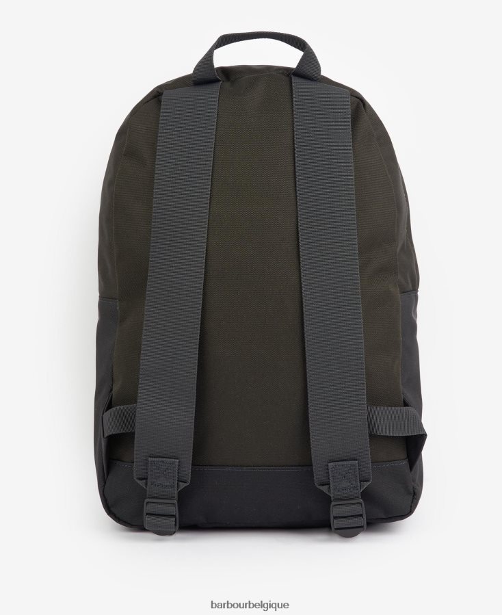 accessoires Barbour sac à dos highfield en toile marine/olive Hommes T2L6ZP2206