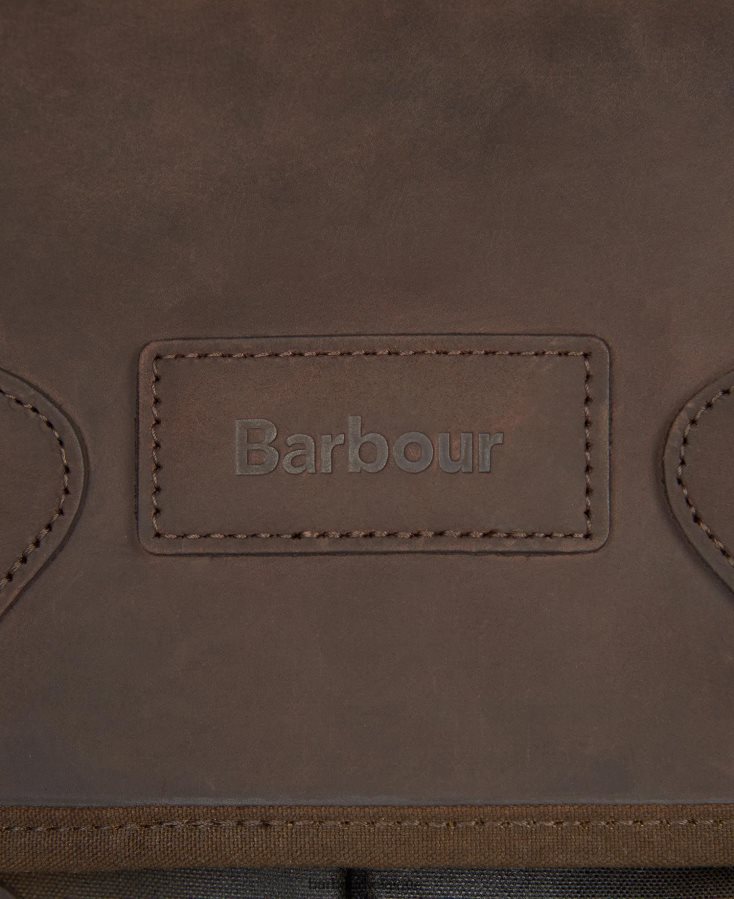 accessoires Barbour sac tarras en cuir wax marine Hommes T2L6ZP2185