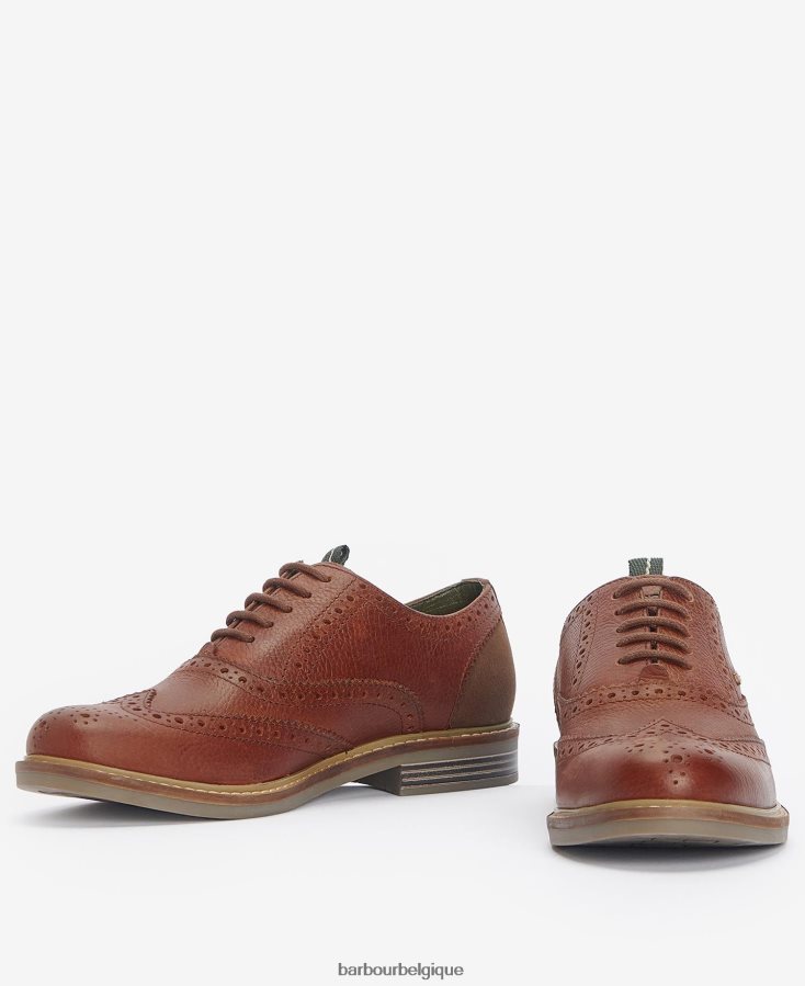 chaussure Barbour chaussures oxford redcar cèdre fraisé Hommes T2L6ZP1328