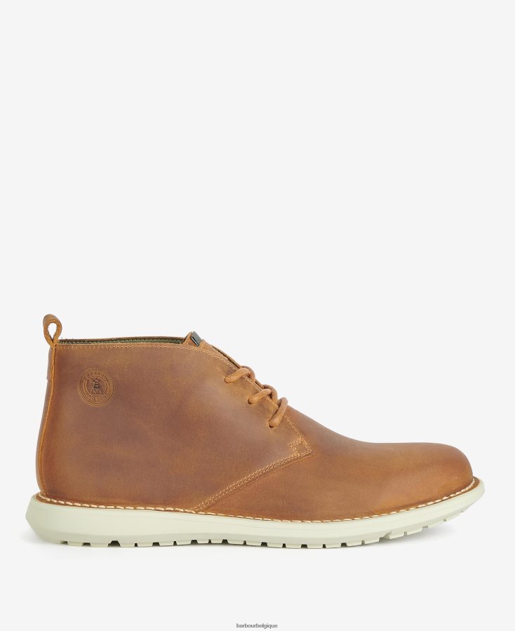 chaussure Barbour bottes chukka en chêne Cognac Hommes T2L6ZP1285