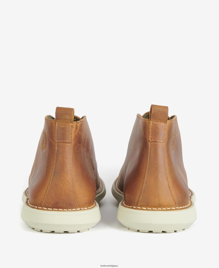 chaussure Barbour bottes chukka en chêne Cognac Hommes T2L6ZP1285