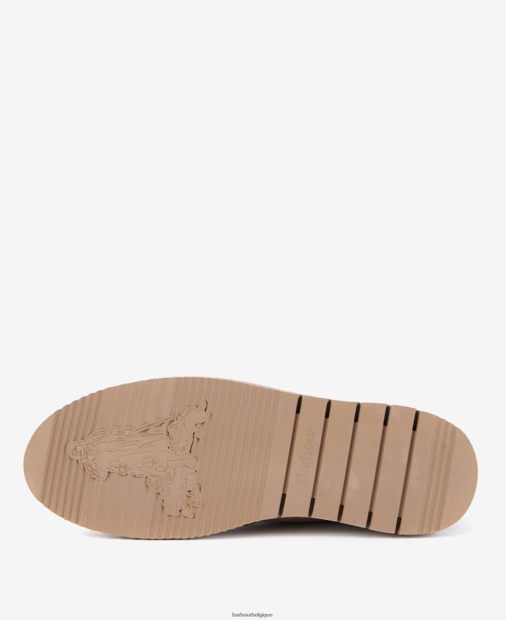 chaussure Barbour bottes de dessert kent suède cola Hommes T2L6ZP1287