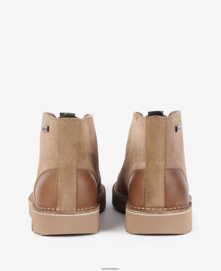 chaussure Barbour bottes de dessert kent suède cola Hommes T2L6ZP1287